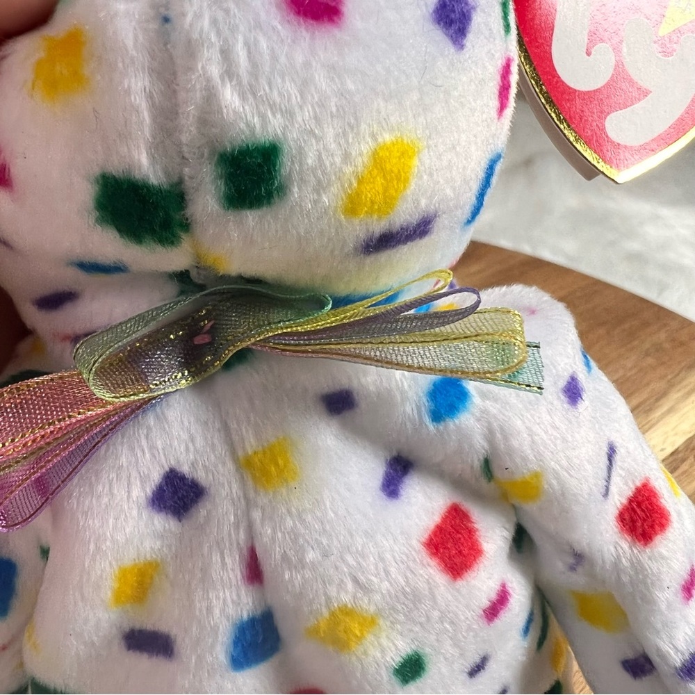 Vintage TY 2K Confetti Beanie Baby - Picture 7 of 11